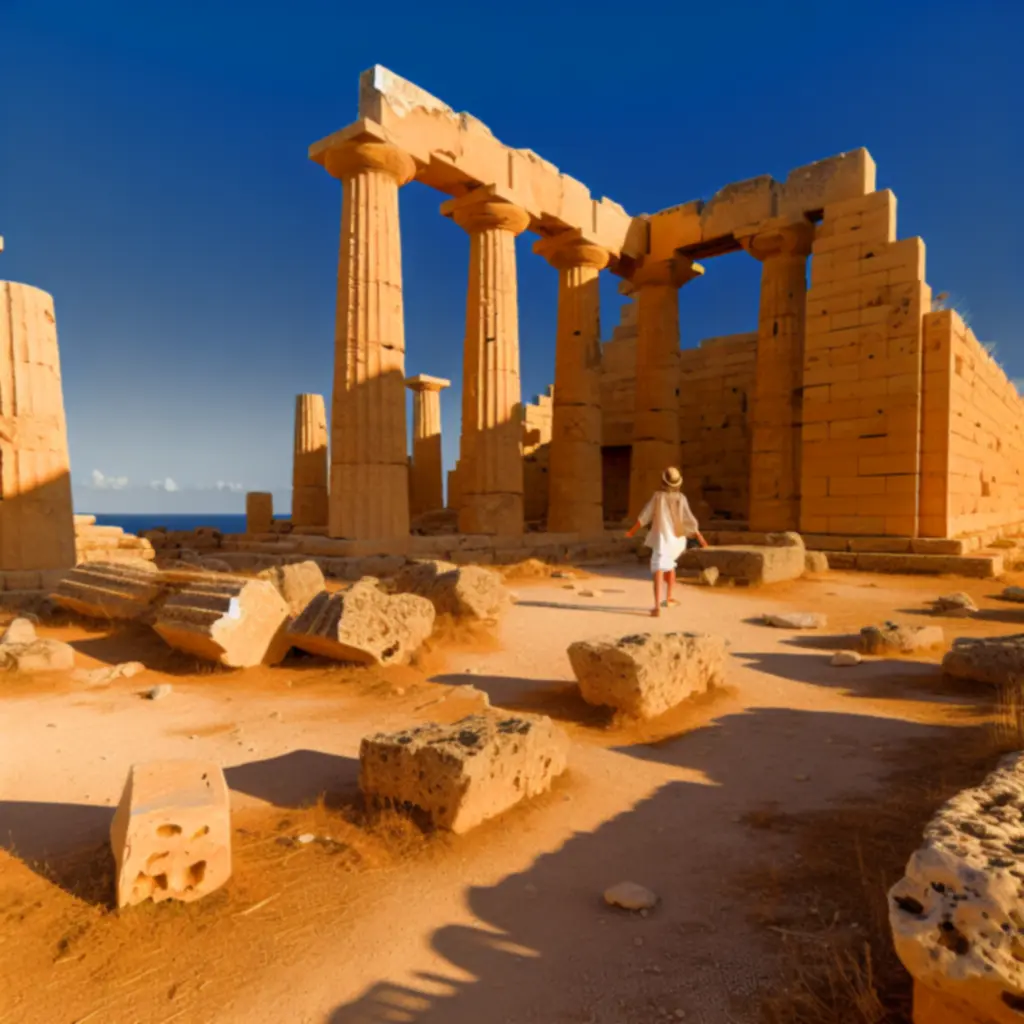 Ősi romok kulturális örökségi túra helyszínen