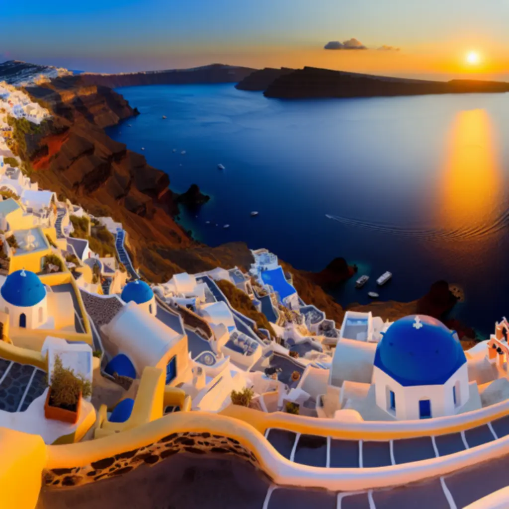 Mediterrán naplemente tengerparton